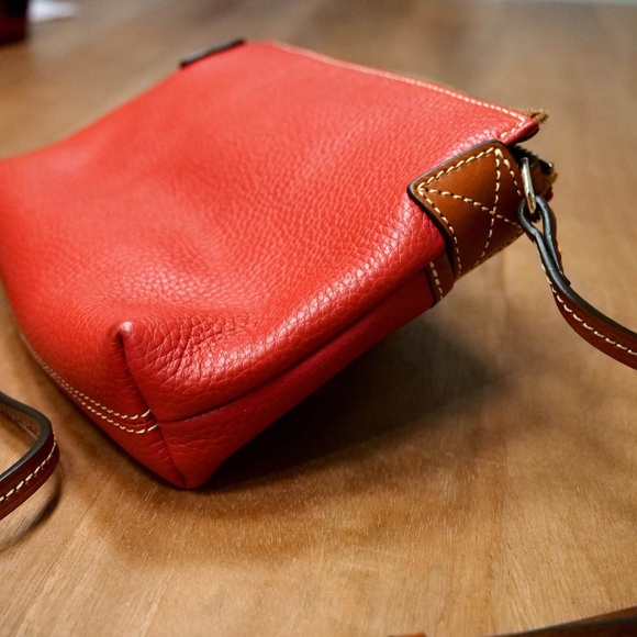 Dooney & Bourke Pebble Grain Katie Crossbody, Vibrant Red - Picture 4 of 8